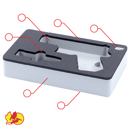Customizable Foam Insert for Pelican 1170, Foam Insert Only