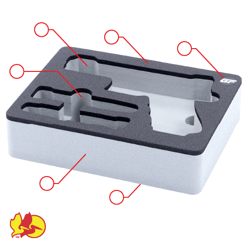 Pelican 1700 Custom Foam Insert with Case